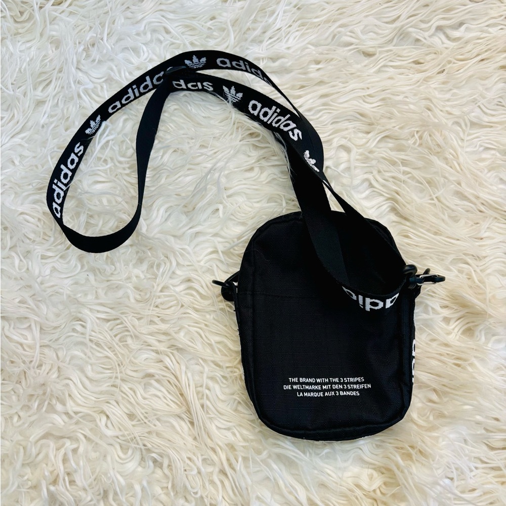 Adidas Festival Black Belt Bag with White Logo - Picture 4 of 4